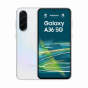 Samsung Galaxy A36 - 5G smartphone - dual-SIM - RAM 8 GB  /  Internal Memory 256 GB - OLED display - 6.7" - 2340 x 1080 pixels (120 Hz) - 3x rear cameras 50 MP, 8 MP, 5 MP - front camera 12 MP - awesome white