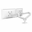 Ergotron LX Pro - Mounting kit (dual arm) - for 2 LCD displays - side-by-side - aluminium - white - screen size: up to 27" - desk-mountable