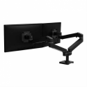 Ergotron LX Pro - Mounting kit (dual arm) - modular - for 2 LCD displays - side-by-side - aluminium - black - screen size: up to 27" - desk-mountable