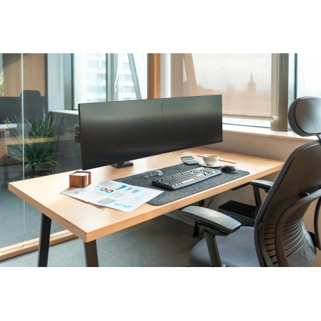 Ergotron LX Pro - Mounting kit (dual arm) - modular - for 2 LCD displays - side-by-side - aluminium - black - screen size: up to 27" - desk-mountable - 3