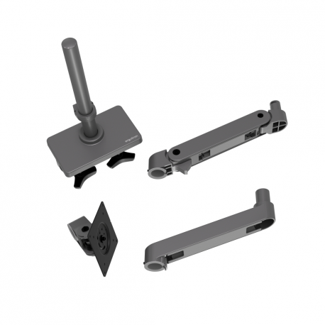 Ergotron LX Pro - Mounting kit (articulating arm) - modular - for LCD display - with tall pole - dark grey - screen size: up to 34" - desk-mountable - 2