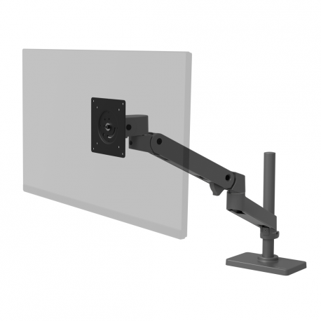 Ergotron LX Pro - Mounting kit (articulating arm) - modular - for LCD display - with tall pole - dark grey - screen size: up to 34" - desk-mountable - 4