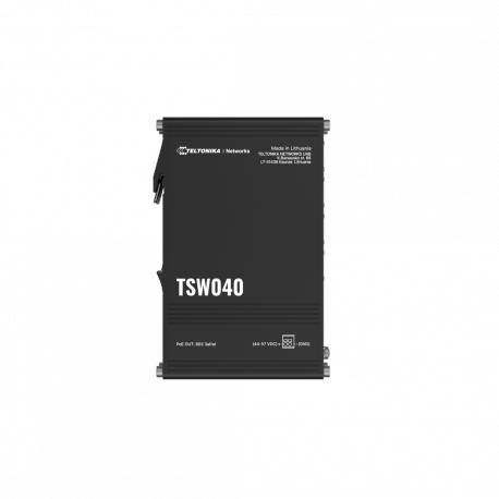 Teltonika TSW040 - Switch - Managed - 8 x 10 / 100 (PoE+) - DIN rail mountable - PoE+ (240 W) - 5