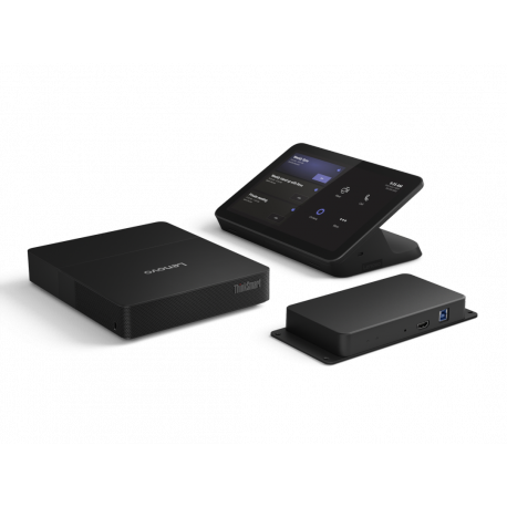 Lenovo ThinkSmart Core Gen 2 - Video conferencing kit (touchscreen console, compute system) - with 3 Years Lenovo Premier Support + 3 Years Lenovo Software Maintenance for Smart Office Solution - Certified for Microsoft Teams Rooms - black - 3