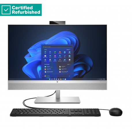 RENEW SILVER HP Elite 870 G9 AIO All-In-One 27 - i7-14700, 16GB, 512GB SSD, 27 FHD Non-Touch AG, Height Adjustable, FPR, Win 11 - 0