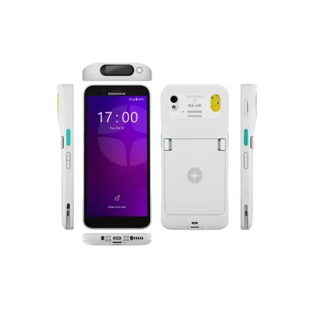 Datalogic Memor 17 Healthcare - Data collection terminal - rugged - Android 13 or later - 64 GB UFS card - 6" LTPS (1080 x 2160) - rear camera + front camera - barcode reader - (2D imager) - USB host - microSD slot - Wi-Fi 6E, 802.11 d / h / i / k / r / v / w / mc, Bluetooth, NFC - 5G - white - 1