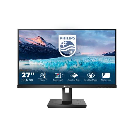 Philips S-line 272S1M - LED monitor - 27" - 1920 x 1080 Full HD (1080p) @ 75 Hz - IPS - 250 cd / m² - 1000:1 - 4 ms - HDMI, DVI-D, VGA, DisplayPort - speakers - black - 2