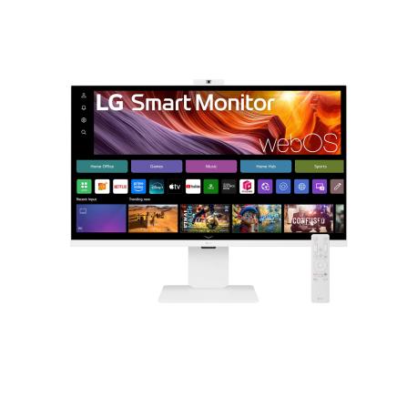 LG 32U850SA-W - LCD monitor - Smart - 32" (31.5" viewable) - 3840 x 2160 4K @ 60 Hz - IPS - 400 cd/m² - 1000:1 - HDR10 - 5 ms - 2xHDMI, 3xUSB-C - speakers - white - 0