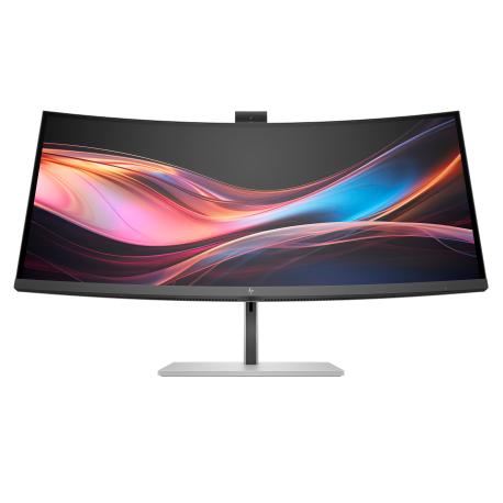 HP 734pm - Series 7 Pro - LED monitor - curved - 34" - 3440 x 1440 WQHD @ 120 Hz - IPS Black - 400 cd / m² - 2000:1 - DisplayHDR 400 - 5 ms - Thunderbolt 4, HDMI, DisplayPort, USB-C - speakers - black, silver - 0