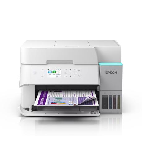 Epson EcoTank L6376 - Multifunction printer - colour - ink-jet - ITS - A4 (210 x 297 mm) (original) - A4 (media) - up to 18 ppm (printing) - 250 sheets - Wi-Fi(ac), USB, LAN - white - 0