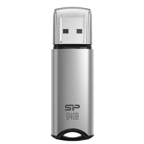 SILICON POWER Marvel M02 - USB flash drive - 64 GB - USB 3.2 Gen 1 - silver - 0