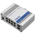 Teltonika TSW210 - Switch - industrial - unmanaged - 8 x 10 / 100 / 1000 + 2 x SFP - DIN rail mountable, surface-mountable