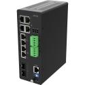 Axis D8208-R - Switch - industrial - Managed - 8 x 10 Gigabit Ethernet - desktop - PoE++ (480 W)