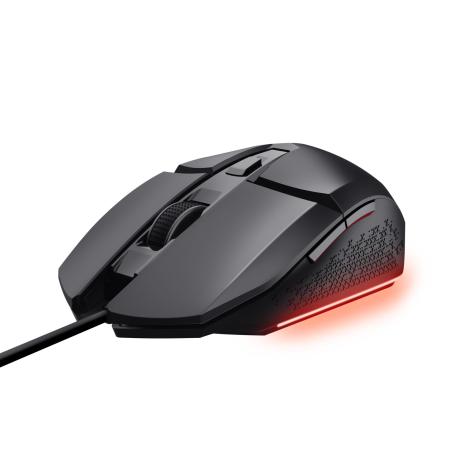 Trust GXT 109 FELOX - Mouse - illuminated, gaming - 6 buttons - wired - USB - black - 0