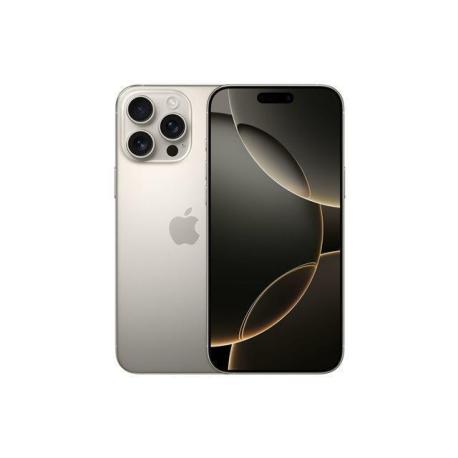 Apple iPhone 16 Pro Max - 5G smartphone - dual-SIM  /  Internal Memory 256 GB - OLED display - 6.9" - 2868 x 1320 pixels (120 Hz) - 3x rear cameras 48 MP, 48 MP, 12 MP - front camera 12 MP - natural titanium - 0