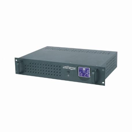EnerGenie - UPS (rack-mountable) - AC 220 V - 1200 Watt - 2000 VA - 9 Ah - USB - output connectors: 4 - 3.4U - 0