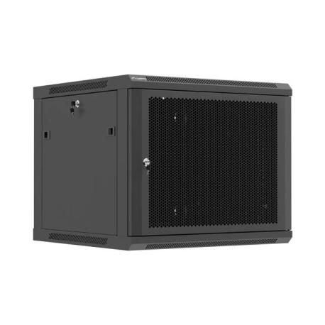 Lanberg Wall mounted installation cabinet 19" 9U 600X600 | WF01-6609-23B | Black - 0