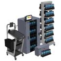 Zebra Intelligent Cabinets Medium - Cabinet unit (2 decker shelves) - for 40 data collection terminals - charging - lockable - steel - floor to wall mountable