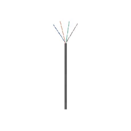 Goobay - Bulk cable - 100 m - UTP - CAT 5e - outdoor, stranded - black - 0