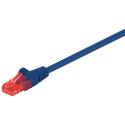 Goobay - Network cable - RJ-45 (M) to RJ-45 (M) - 50 cm - UTP - CAT 6 - molded, snagless - blue