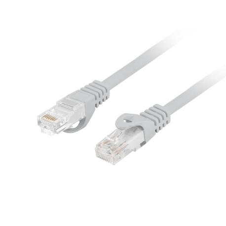 Lanberg - Patch cable - RJ-45 (M) to RJ-45 (M) - 50 cm - 5.4 mm - UTP - CAT 6 - halogen-free, molded, snagless - grey - for P / N: PPS6-0024-S, PPS6-1024-S, PPU6-1024-B, PPU6-1024-S, PPU6-9012-B, PPU6-9012-S - 0