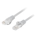 Lanberg PCU6-10CU - Patch cable - RJ-45 (M) to RJ-45 (M) - 1 m - 5.4 mm - UTP - CAT 6 - halogen-free, molded, snagless - grey - for P / N: PPS6-0024-S, PPS6-1024-S, PPU6-1024-B, PPU6-1024-S, PPU6-9012-B, PPU6-9012-S