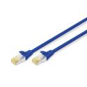 Digitus CAT 6A S-FTP patch cord, Cu, LSZH AWG 26/7, length 0.25 m, color blue