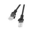 Lanberg - Patch cable - RJ-45 (M) to RJ-45 (M) - 5 m - UTP - CAT 6 - molded, snagless, stranded - black, RAL 9004