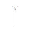 goobay - Network cable - 100 m - UTP - CAT 6 - outdoor, round, solid