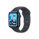 Apple Watch SE 3 (GPS) - 44 mm - midnight aluminium - smart watch with sport band - fluoroelastomer - midnight - band size: M/L - 64 GB - Wi-Fi 4, Bluetooth - 32.9 g