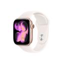 Apple Watch Series 11 (GPS) - 42 mm - rose gold aluminium - smart watch with sport band - fluoroelastomer - light blush - band size: M/L - 64 GB - Wi-Fi 4, UWB, Bluetooth - 30.3 g