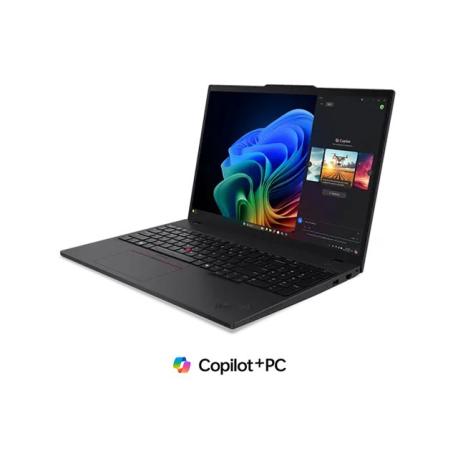 Lenovo ThinkPad T16 Gen 4 21QN - 180-degree hinge design - AMD Ryzen AI 5 PRO - 340 / up to 4.8 GHz - Win 11 Pro - Radeon 840M - 32 GB RAM - 512 GB SSD TCG Opal Encryption 2, NVMe - 16" IPS 1920 x 1200 - Gigabit Ethernet - Wi-Fi 7, Bluetooth - 5G upgradable - black - kbd: English - Europe - with 3 Years Lenovo Premier Support, CO2 Offset 0.5 ton (2nd Gen) - 0
