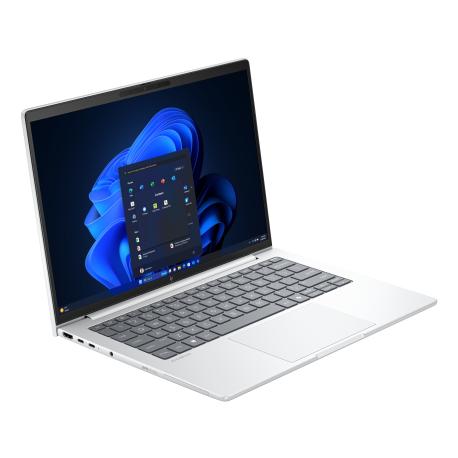 HP EliteBook 8 G1i Notebook AI - 174-degree hinge design - Intel Core Ultra 5 - 225U / up to 4.8 GHz - Win 11 Pro - Intel Graphics - 16 GB RAM - 512 GB SSD NVMe - 14" IPS HP SureView 5 1920 x 1200 - Wi-Fi 7, Bluetooth - glacier silver aluminium - kbd: Intl English - 0