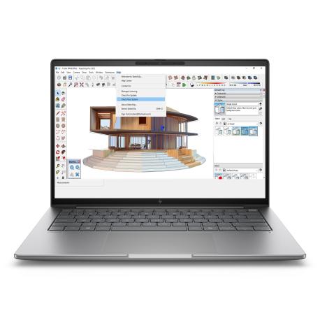 HP ZBook 8 G1i Mobile Workstation - Intel Core Ultra 7 - 255H / up to 5.1 GHz - Win 11 Pro - Arc Graphics 140T - 32 GB RAM - 1 TB SSD NVMe, TLC - 14" IPS 1920 x 1200 - Ethernet - Wi-Fi 7, Bluetooth - meteor silver - kbd: Intl English - with HP 3 years Onsite with Predictive Detection Alerts and Travel for Mobile Workstation - 0