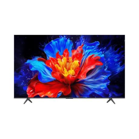 TCL 75T8C - 75" Diagonal Class (74.5" viewable) - T8C Series LED-backlit LCD TV - QLED - Smart TV - Google TV - 4K UHD (2160p) 3840 x 2160 - HDR - Quantum Dot - brushed metal - 0