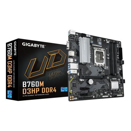 Gigabyte B760M D3Hp DDR4 - Motherboard - micro ATX - LGA1700 Socket - B760 Chipset - USB-C 3.2 Gen 1, USB 3.2 Gen 1 - Gigabit LAN - onboard graphics (CPU required) - HD Audio (8-channel) - 0