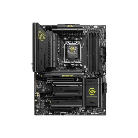 MSI MAG X870 TOMAHAWK WIFI - Motherboard - ATX - Socket AM5 - AMD X870 Chipset - USB4, USB 3.2 Gen 2, USB-C 3.2 Gen2, USB-C 3.2 Gen 2x2, USB 3.2 Gen 1 - 5 Gigabit Ethernet, Wi-Fi 7 - onboard graphics (CPU required) - HD Audio (8-channel) - 0