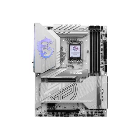 MSI MPG Z890 EDGE TI WIFI - Motherboard - ATX - LGA1851 Socket - Z890 Chipset - USB4, USB 3.2 Gen 1, USB 3.2 Gen 2, USB-C 3.2 Gen 2x2, USB-C 3.2 Gen2 - 5 Gigabit Ethernet, Wi-Fi 7, Bluetooth - onboard graphics (CPU required) - HD Audio (8-channel) - 0
