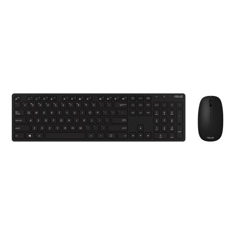 ASUS W5000 - Keyboard and mouse set - 100% - wireless - 2.4 GHz - black - 0