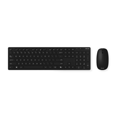 ASUS W5000 - Keyboard and mouse set - 100% - wireless - 2.4 GHz - black - 1