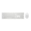 Dell Pro KM5221W - Keyboard and mouse set - wireless - 2.4 GHz - QWERTY - US International - white