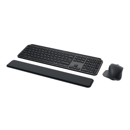 Logitech MX Keys S Combo - Keyboard and mouse set - backlit - wireless - Bluetooth LE - QWERTY - US International - key switch: Scissor-Key - graphite - 0