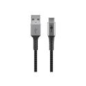 goobay - USB cable - USB-C (M) to USB (M) - USB 2.0 - DC 5 V - 3 A - 2 m - black / silver