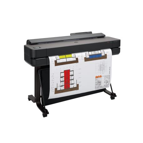 HP DesignJet T650 - 36" large-format printer - colour - ink-jet - A0, ANSI D, Roll (91.4 cm x 45.7 m) - 2400 x 1200 dpi - up to 0.42 min/page (mono) / up to 0.42 min/page (colour) - capacity: 1 roll - Gigabit LAN, USB 2.0, Wi-Fi(n) - cutter - 0