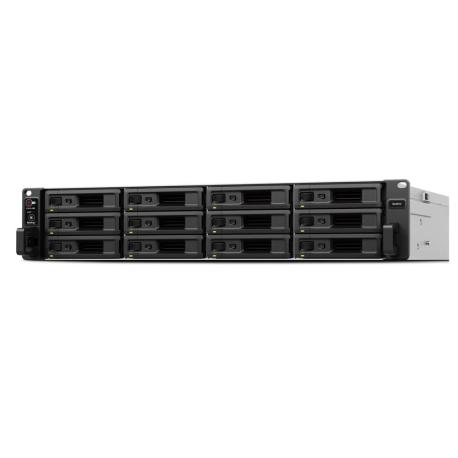 Synology SA3410 - NAS server - 12 bays - rack-mountable - SATA 6Gb / s  /  SAS - RAID RAID 0, 1, 5, 6, 10, JBOD, RAID F1 - RAM 16 GB - Gigabit Ethernet  /  10 Gigabit Ethernet - iSCSI support - 2U - 0
