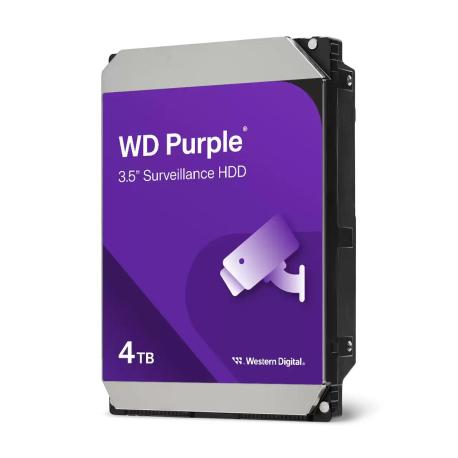 WD Purple Surveillance WD44PURZ - Hard drive - 4 TB - internal - 3.5" - SATA 6Gb / s - buffer: 128 MB - 0