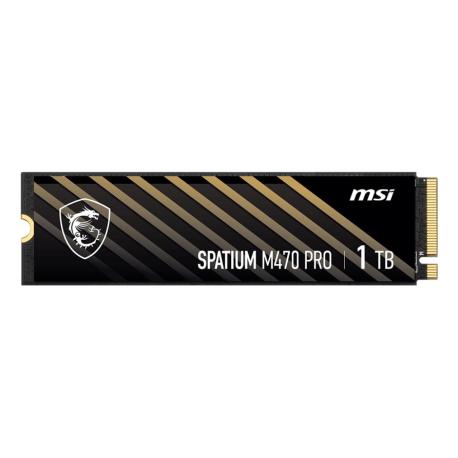 MSI SPATIUM M470 PRO - SSD - 1 TB - internal - M.2 2280 - PCIe 4.0 x4 (NVMe) - 0