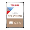 Toshiba N300 NAS - Hard drive - 10 TB - internal - 3.5" - SATA 6Gb / s - 7200 rpm - buffer: 512 MB
