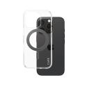 CARE by PanzerGlass - Back cover for mobile phone - MagSafe compatibility - recycled plastic - transparent, black - for Apple iPhone 16 Pro