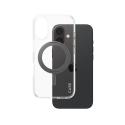 CARE by PanzerGlass - Back cover for mobile phone - with kickstand - MagSafe compatibility - thermoplastic polyurethane (TPU), polycarbonate (PC), aluminium alloy - transparent, black - for Apple iPhone 16